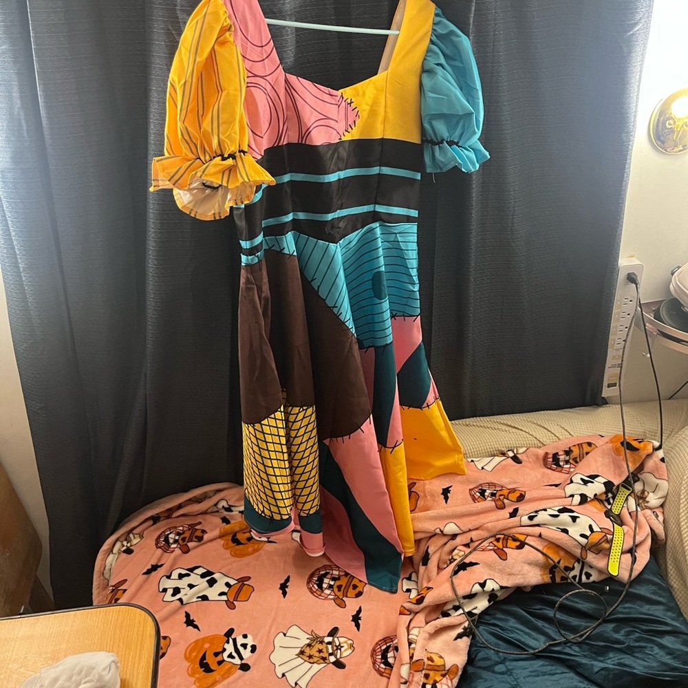 Colorful Patchwork Dress NWT - image 1